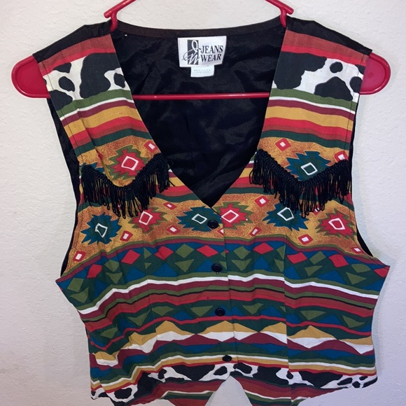🐄VINTAGE🐄 western vest size medium - Picture 2 of 5